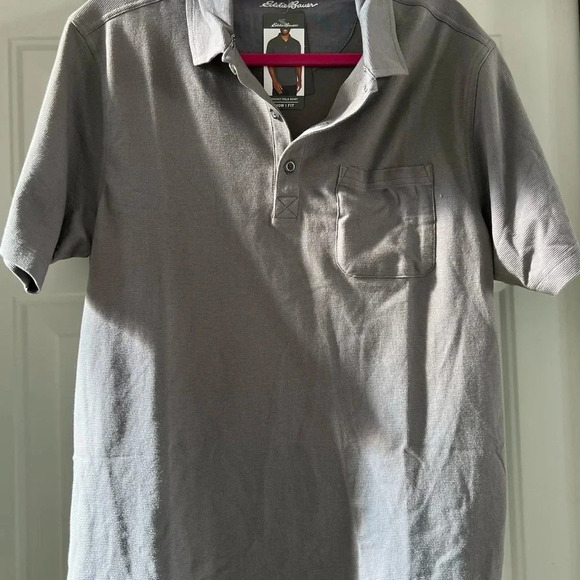 BUNDLE: 3- Eddie Bauer mens classic fit pocket polo shirt. Size: M. - Picture 7 of 16